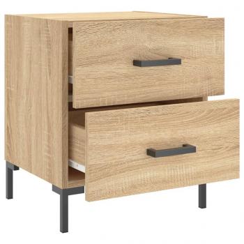Nachttische 2 Stk. Sonoma-Eiche 40x35x47,5 cm Holzwerkstoff