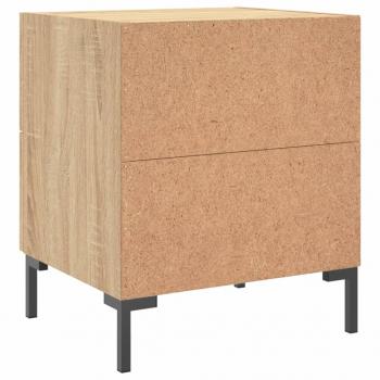 Nachttische 2 Stk. Sonoma-Eiche 40x35x47,5 cm Holzwerkstoff