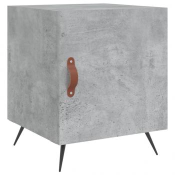 Nachttisch Betongrau 40x40x50 cm Holzwerkstoff