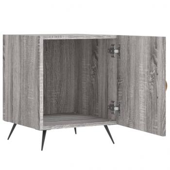Nachttische 2 Stk. Grau Sonoma 40x40x50 cm Holzwerkstoff