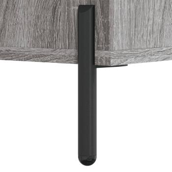 Nachttische 2 Stk. Grau Sonoma 40x40x50 cm Holzwerkstoff