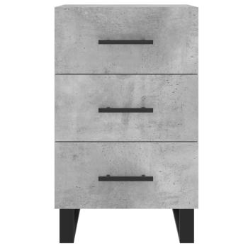 Nachttisch Betongrau 40x40x66 cm Holzwerkstoff