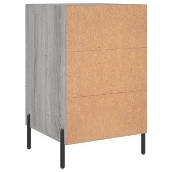 Nachttisch Grau Sonoma 40x40x66 cm Holzwerkstoff