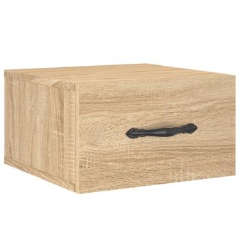 Wand-Nachttische 2 Stk. Sonoma-Eiche 35x35x20 cm