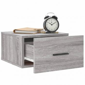 Wand-Nachttisch Grau Sonoma 35x35x20 cm