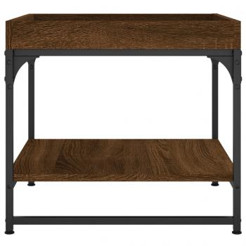 Couchtisch Braun Eichen-Optik 49,5x49,5x45 cm Holzwerkstoff