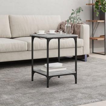 ARDEBO.de - Couchtisch Grau Sonoma 40x40x55 cm Holzwerkstoff