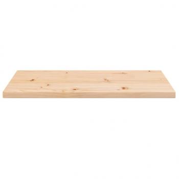 Tischplatte 80x40x2,5 cm Massivholz Kiefer Rechteckig