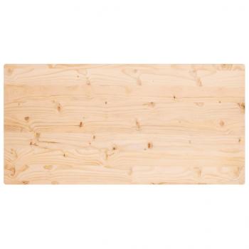 Tischplatte 110x55x2,5 cm Massivholz Kiefer Rechteckig