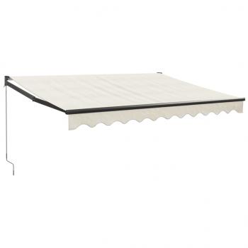 Markise Einziehbar Creme 3x2,5 m Stoff und Aluminium