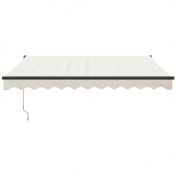 Markise Einziehbar Creme 3x2,5 m Stoff und Aluminium