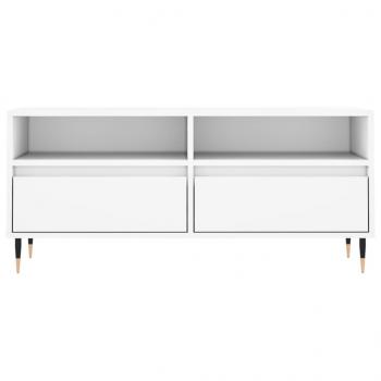 TV-Schrank Weiß 100x34,5x44,5 cm Holzwerkstoff