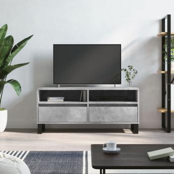 ARDEBO.de - TV-Schrank Betongrau 100x34,5x44,5 cm Holzwerkstoff