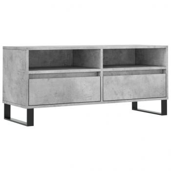 TV-Schrank Betongrau 100x34,5x44,5 cm Holzwerkstoff