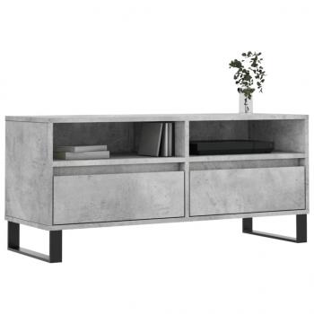 TV-Schrank Betongrau 100x34,5x44,5 cm Holzwerkstoff