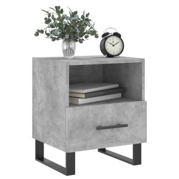 Nachttisch Betongrau 40x35x47,5 cm Holzwerkstoff