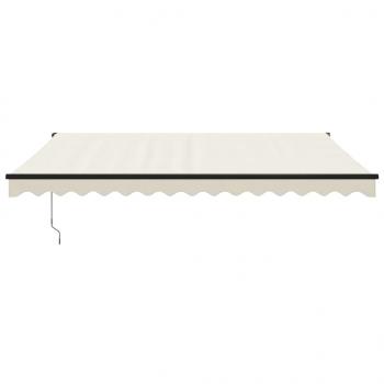 Markise Einziehbar Creme 4x3 m Stoff und Aluminium
