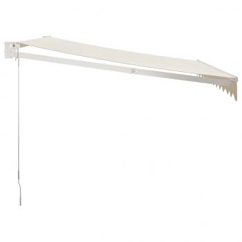 Markise Einziehbar Creme 3,5x2,5 m Stoff und Aluminium