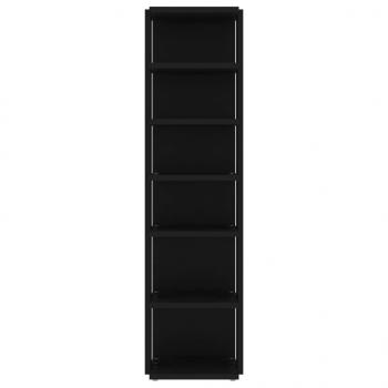 Schuhschrank Schwarz 27,5x27x102 cm Holzwerkstoff