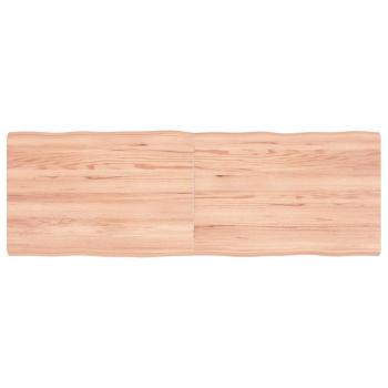 ARDEBO.de - Tischplatte 120x40x(2-4) cm Massivholz Behandelt Baumkante