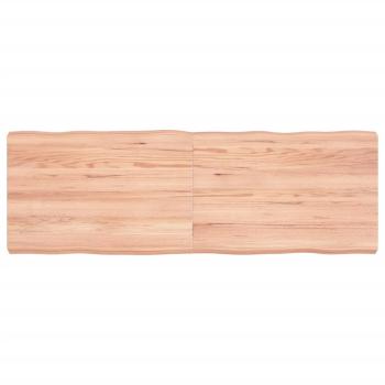 ARDEBO.de - Tischplatte 120x40x(2-6) cm Massivholz Behandelt Baumkante