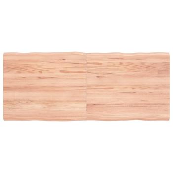ARDEBO.de - Tischplatte 120x50x(2-4) cm Massivholz Behandelt Baumkante
