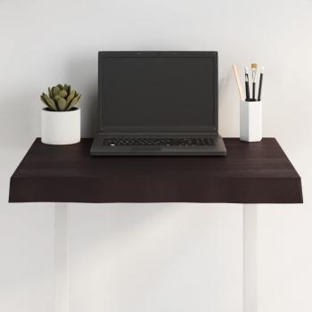 ARDEBO.de - Tischplatte 60x50x(2-6) cm Massivholz Behandelt Baumkante