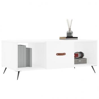 Couchtisch Weiß 102x50x40 cm Holzwerkstoff