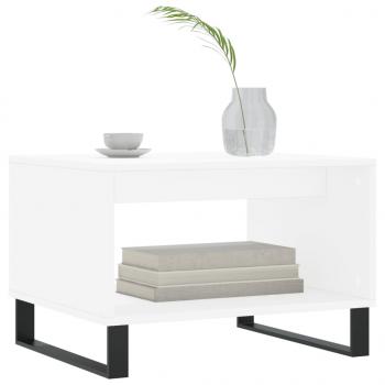 Couchtisch Weiß 60x50x40 cm Holzwerkstoff