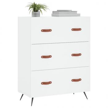 Kommode Weiß 69,5x34x90 cm Holzwerkstoff