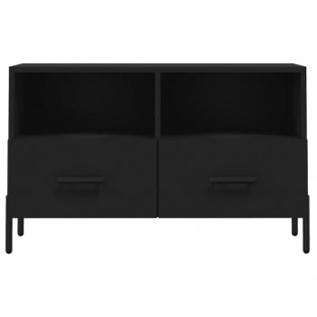 TV-Schrank Schwarz 80x36x50 cm Holzwerkstoff