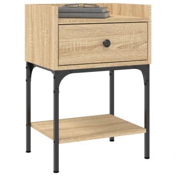 Nachttische 2 Stk. Sonoma-Eiche 40,5x31x60 cm Holzwerkstoff