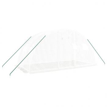 Gewächshaus mit Stahlrahmen Weiß 8 m² 4x2x2 m