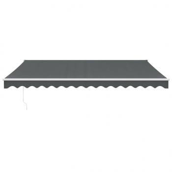 Elektrische Markise mit Kurbel Anthrazit 4,5x3 m