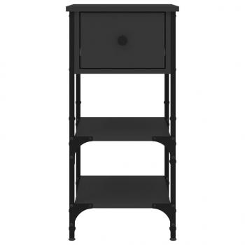 Nachttische 2 Stk. Schwarz 34x36x70 cm Holzwerkstoff