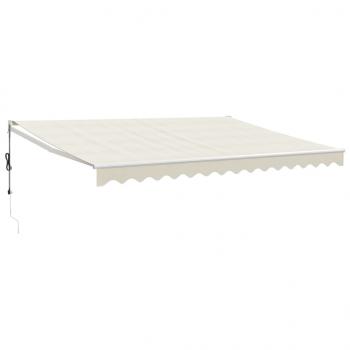 Elektrische Markise mit Kurbel Creme 4,5x3 m