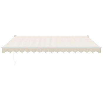 Elektrische Markise mit Kurbel Creme 4,5x3 m