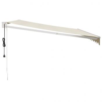 Elektrische Markise mit Kurbel Creme 4,5x3 m