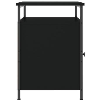Nachttische 2 Stk. Schwarz 40x42x60 cm Holzwerkstoff