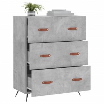 Kommode Betongrau 69,5x34x90 cm Holzwerkstoff