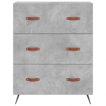 Kommode Betongrau 69,5x34x90 cm Holzwerkstoff