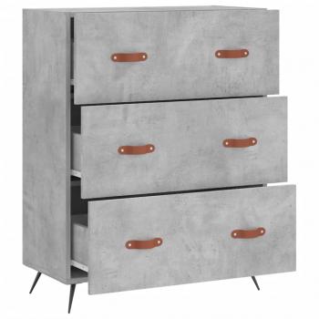 Kommode Betongrau 69,5x34x90 cm Holzwerkstoff