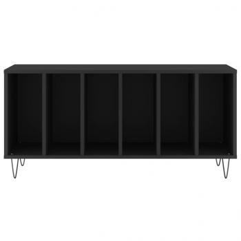 Plattenschrank Schwarz 100x38x48 cm Holzwerkstoff
