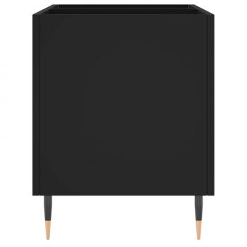 Plattenschrank Schwarz 74,5x38x48 cm Holzwerkstoff