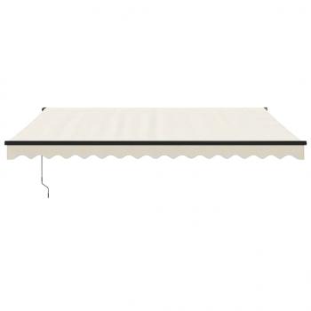 Elektrische Markise mit Kurbel Creme 4,5x3 m
