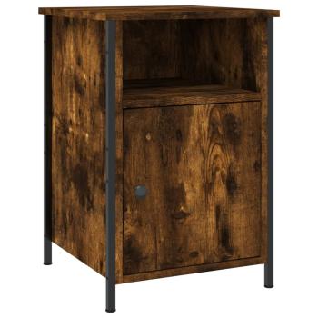 ARDEBO.de - Nachttische 2 Stk. Räuchereiche 40x42x60 cm Holzwerkstoff
