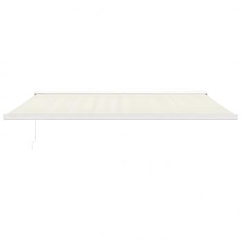 Markise Einziehbar Creme 5x3 m Stoff und Aluminium