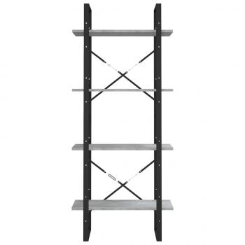 Bücherregal 4 Fächer Grau Sonoma 60x30x140 cm Holzwerkstoff