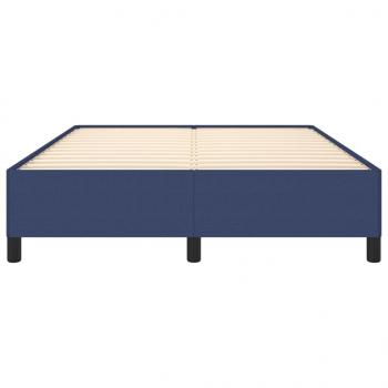 Bettgestell Blau 140x200 cm Stoff