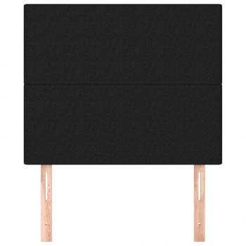 Kopfteile 2 Stk. Schwarz 80x5x78/88 cm Stoff